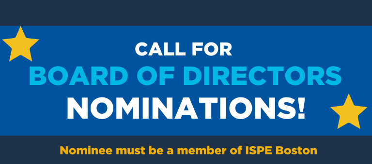 Call for ISPE Board of Directors Nominations!